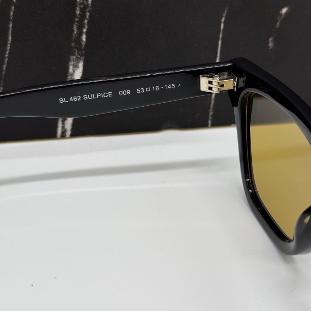 NEW SAINT LAURENT SL462 SULPICE 009 SUNGLASSES BLACK EYEWEAR SL 462 SULPICE 009 - Picture 9 of 11